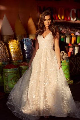 AINSLEY-ML17002-3FULL-LENGTH-FLORAL-GOWN-WITH-FITTED-BODICE-AND-FLOATY-SKIRT-TULLE-STRAPS-AND-LOW-BACK-WITH-ZIP-CLOSURE-WEDDING-DRESS-MADI-Lane 7