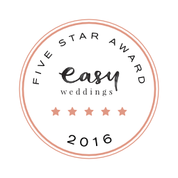 Easy Weddings Badge Award Five Star 2015